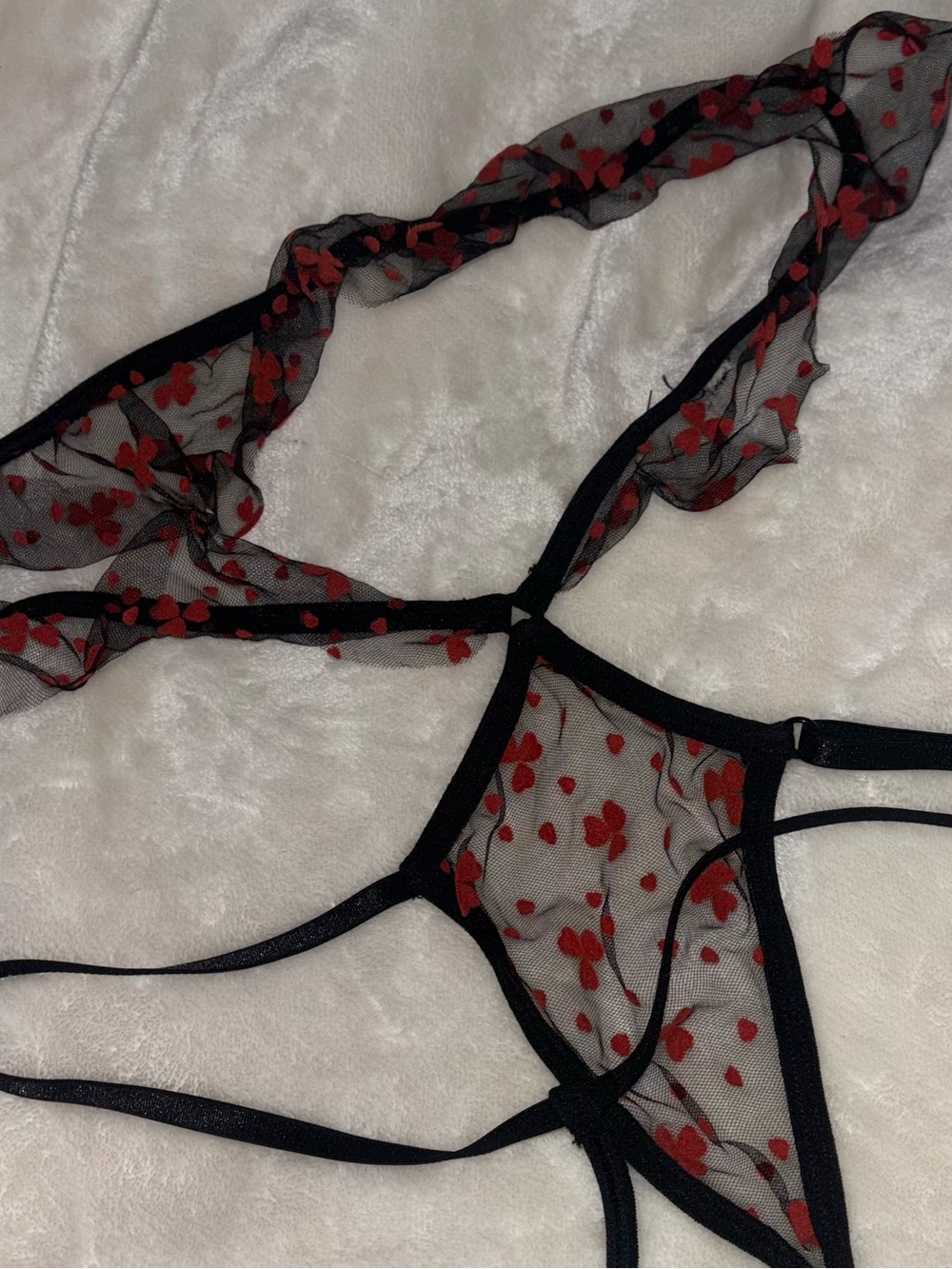 Black mesh Lingerie set - Picture 6 of 6